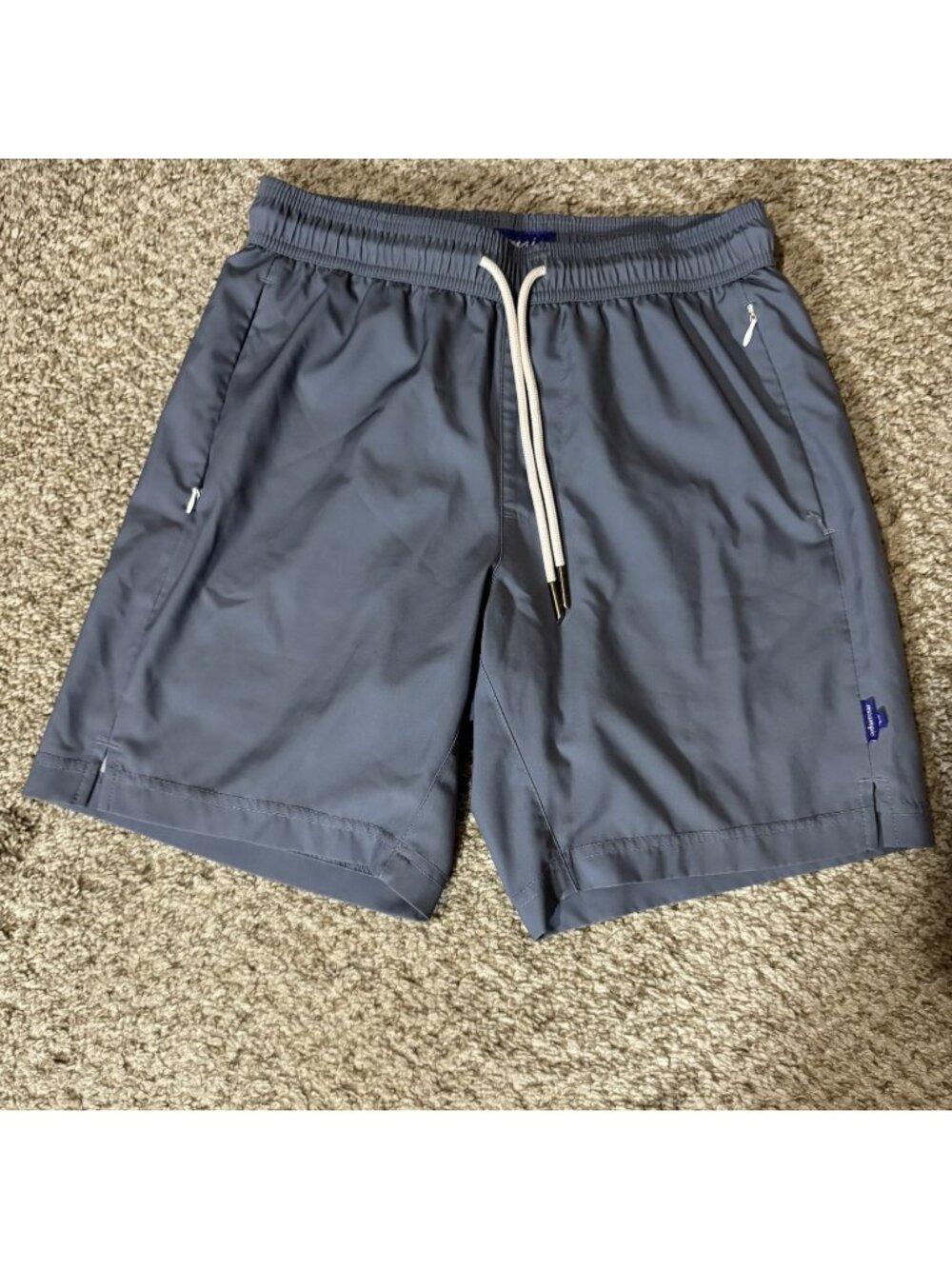 Maamgic Athletic Shorts Size XS Quick Dry Slate Blue Drawstring Lining